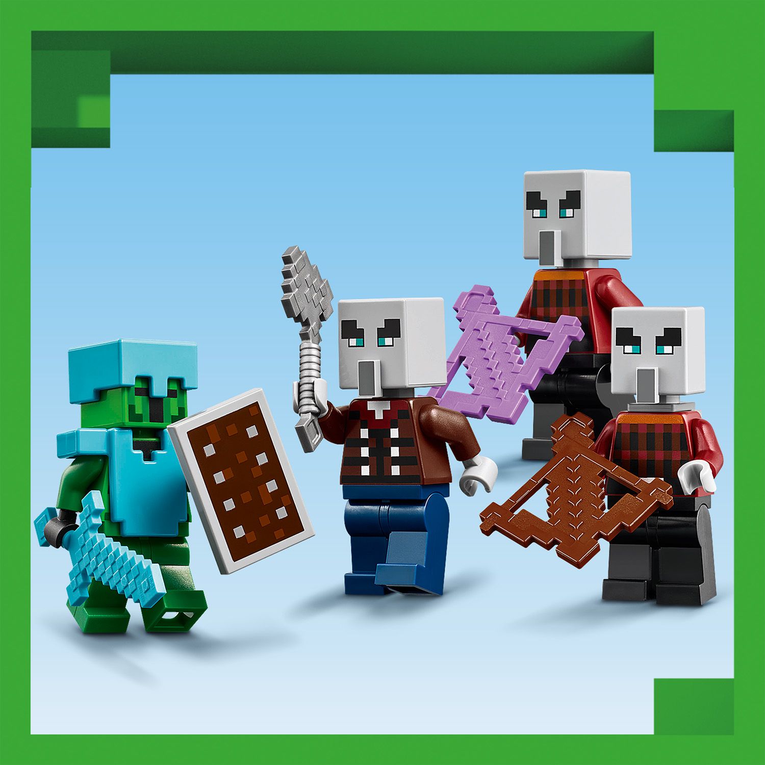 Štyri postavy LEGO® Minecraft®
